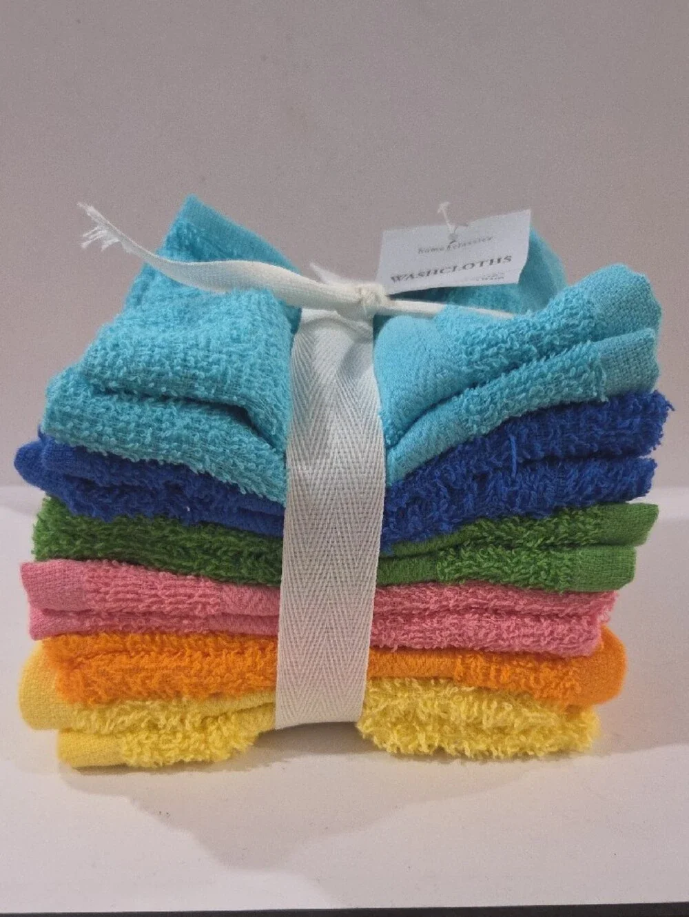 New Home Classics Washcloths - Pack of 12 Colorful Bath Cloths